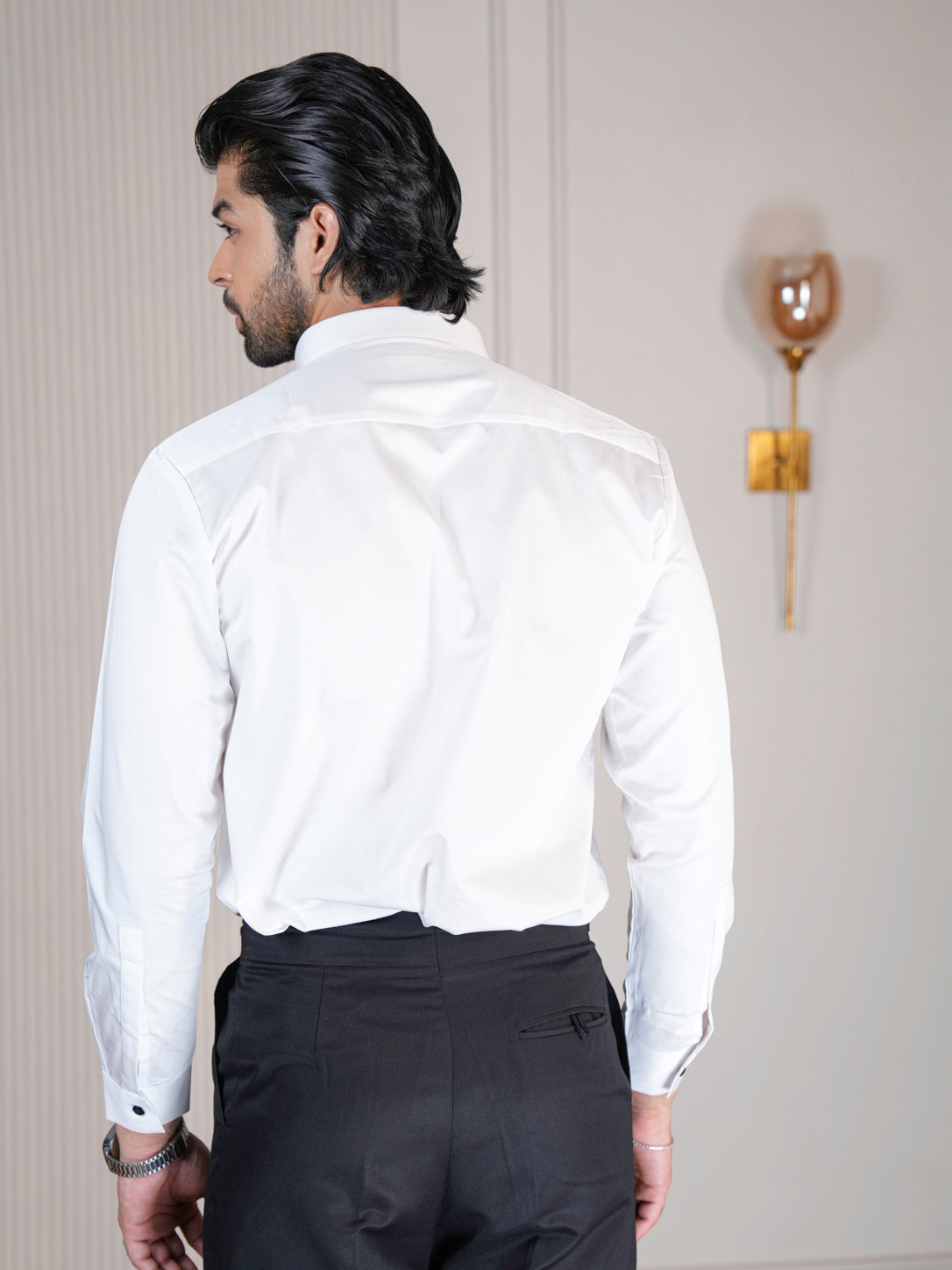 Regal White Men's Party Wear Shirt