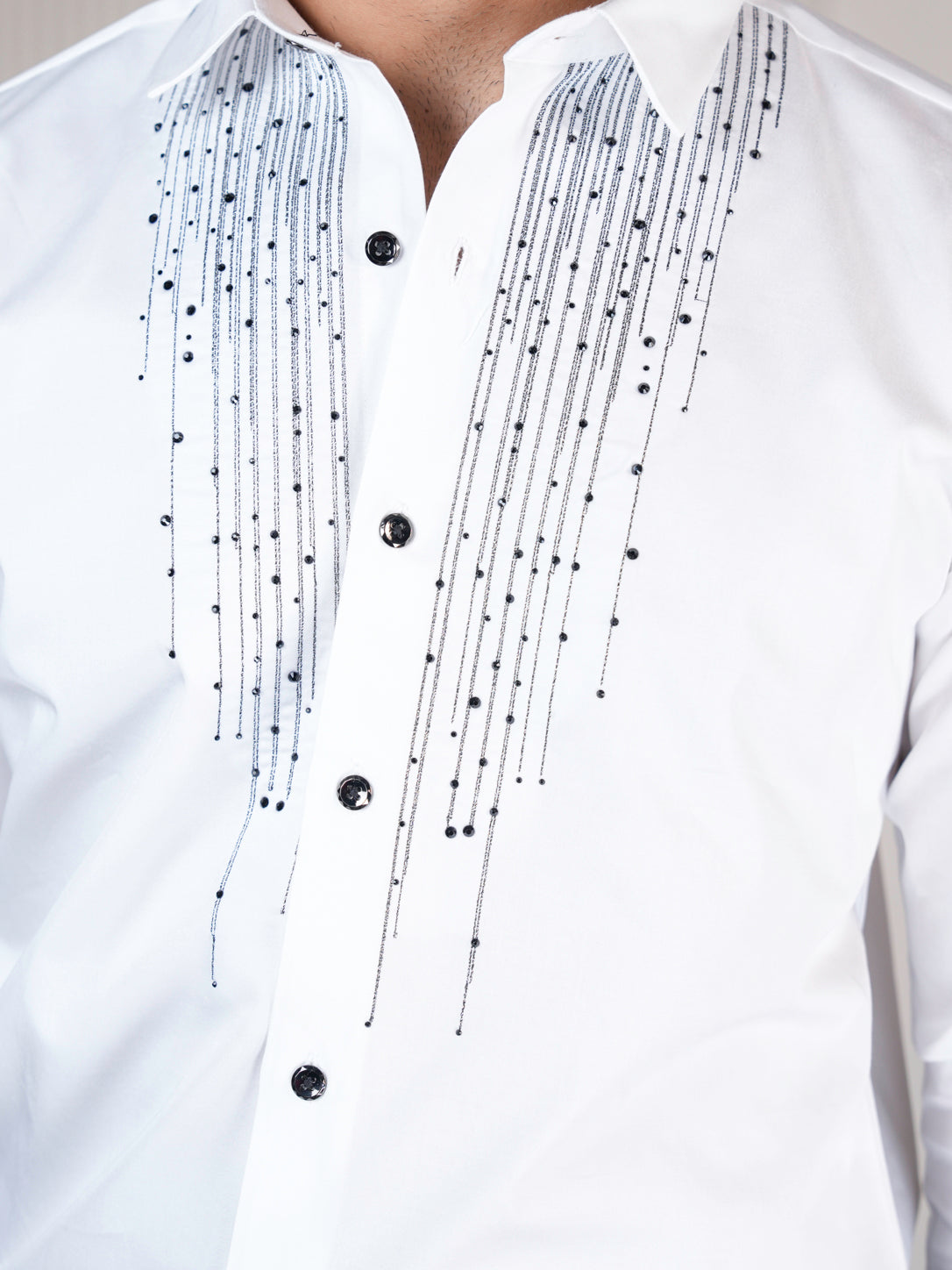 Regal White Men's Party Wear Shirt