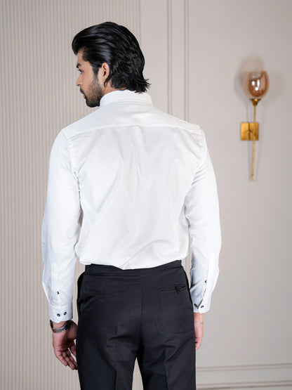 White Pinktuck Elegance Shirt