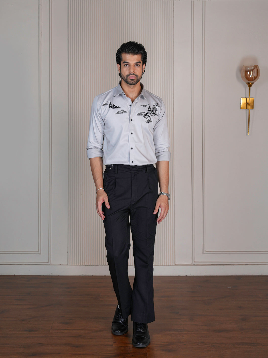 Zen Horizon Designer Grey Shirt